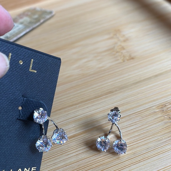 Barneys Kenneth Jay Lane CZ post earrings - Picture 2 of 4